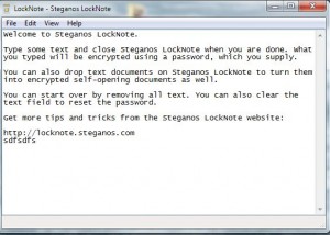 locknote opening message