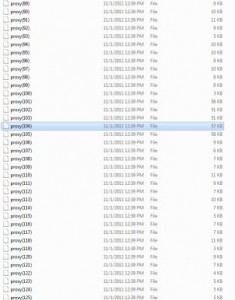 A String of Proxy Files 
