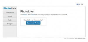 Photo of PhotoLive home page