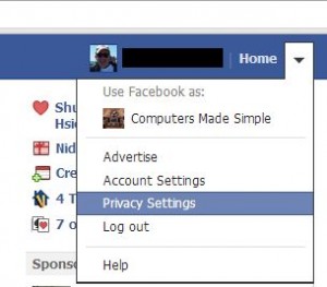 Photo of Privacy Settings link