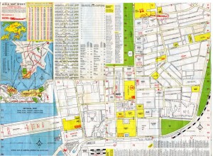 Photo of large HK Map. 