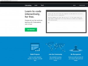 Photo of Code Academy Page