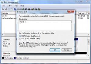 Photo of Window's Disk Manager  3