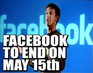 Photo of Facebook ending May 15th