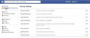 Photo of Facebook Security Settings  2
