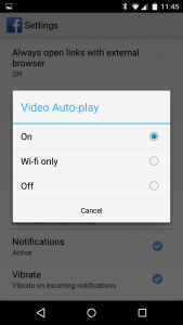 Photo of Video Auto-play off