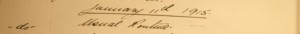  January 11th 1915