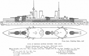Photo of the details of H.M.S. Lion